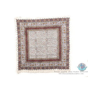 Detailed Flower Eslimi Tapestry Ghalamkar Tablecloth - HGH3914-Persian Handicrafts