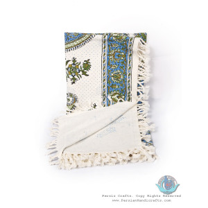 Paisley Toranj Design Tapestry Ghalamkar Tablecloth	- HGH3915-Persian Handicrafts