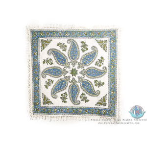 Paisley Toranj Design Tapestry Ghalamkar Tablecloth	- HGH3915-Persian Handicrafts