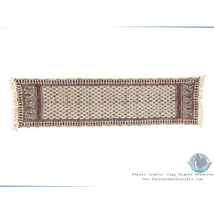 Detailed Flower Tapestry Ghalamkar Runner Tablecloth - HGH3917-Persian Handicrafts