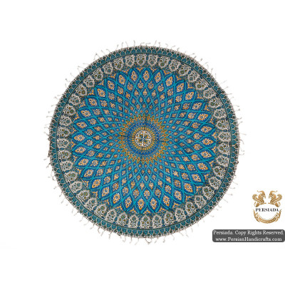 Round Tablecloth | Hand Printed Ghalamkar | HGH5101