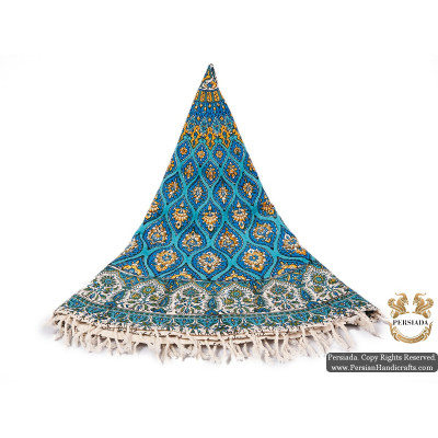 Round Tablecloth | Hand Printed Ghalamkar | HGH5101 Round Tablecloth | Hand Printed Ghalamkar | HGH5101