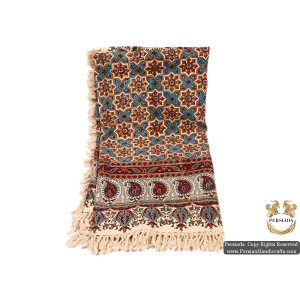 Rectangle Tablecloth | Hand Printed Ghalamkar | HGH5103-Persian Handicrafts