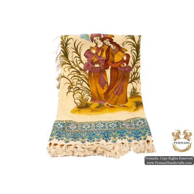 Square Tablecloth | Hand Painted Ghalamkar | HGH5105 Square Tablecloth | Hand Painted Ghalamkar | HGH5105