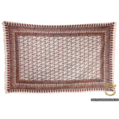 Rectangle Bedspread or Tablecloth | Hand Printed Ghalamkar | HGH6101