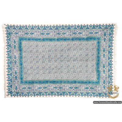 Rectangle Tablecloth | Hand Printed Ghalamkar | HGH6102
