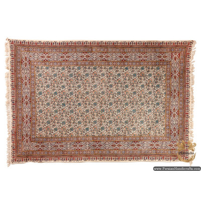 Rectangle  Tablecloth, bedspread,  Handprinted Textile, Ghalamkar | Hand Printed Ghalamkar | HGH6103
