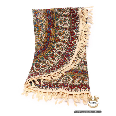 Round Bedspread or Tablecloth | Hand Printed Ghalamkar | HGH6105 Round Bedspread or Tablecloth | Hand Printed Ghalamkar | HGH6105