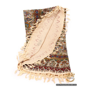 Round Bedspread or Tablecloth | Hand Printed Ghalamkar | Persiada HGH6105