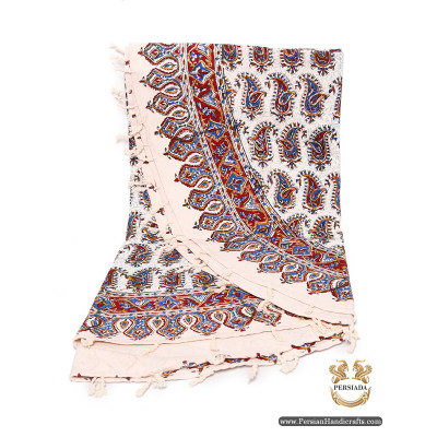 Round Tablecloth | Hand Printed Ghalamkar | HGH6106 Round Tablecloth | Hand Printed Ghalamkar | HGH6106