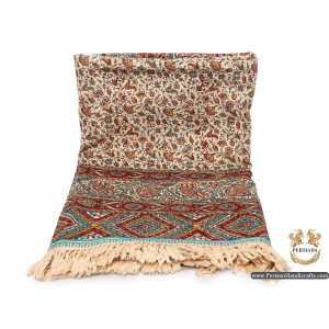 Rectangle Bedspread or Tablecloth| Hand Printed Ghalamkar | Persiada HGH6107