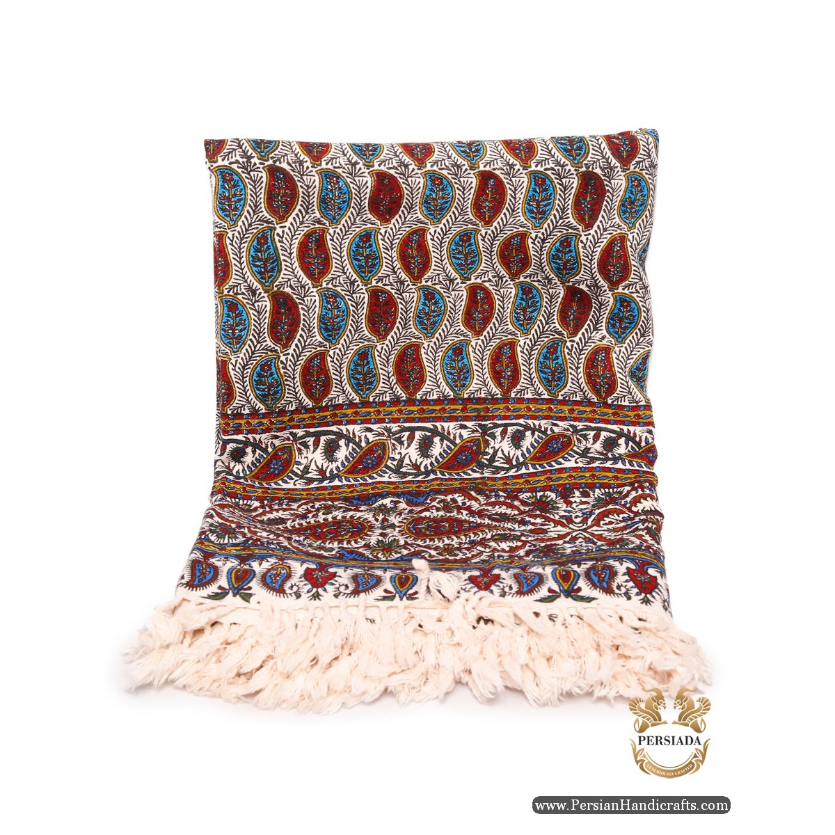 Rectangle Tablecloth | Hand Printed Ghalamkar | HGH6108-Persian Handicrafts