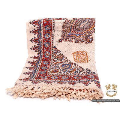 Bedspread or Tablecloth | Hand Printed Ghalamkar | HGH6109 Bedspread or Tablecloth | Hand Printed Ghalamkar | HGH6109
