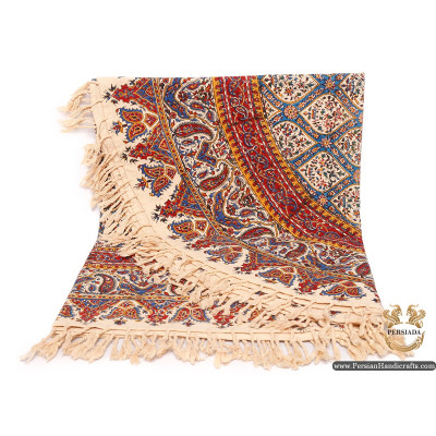 Oval Tablecloth | Hand Printed Ghalamkar | HGH6111 Oval Tablecloth | Hand Printed Ghalamkar | HGH6111
