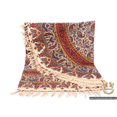 Oval Tablecloth | Hand Printed Ghalamkar | HGH6112 Oval Tablecloth | Hand Printed Ghalamkar | HGH6112