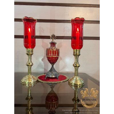 Bowl Candle Set | Persian Handmade  Glasswork | HGA1001