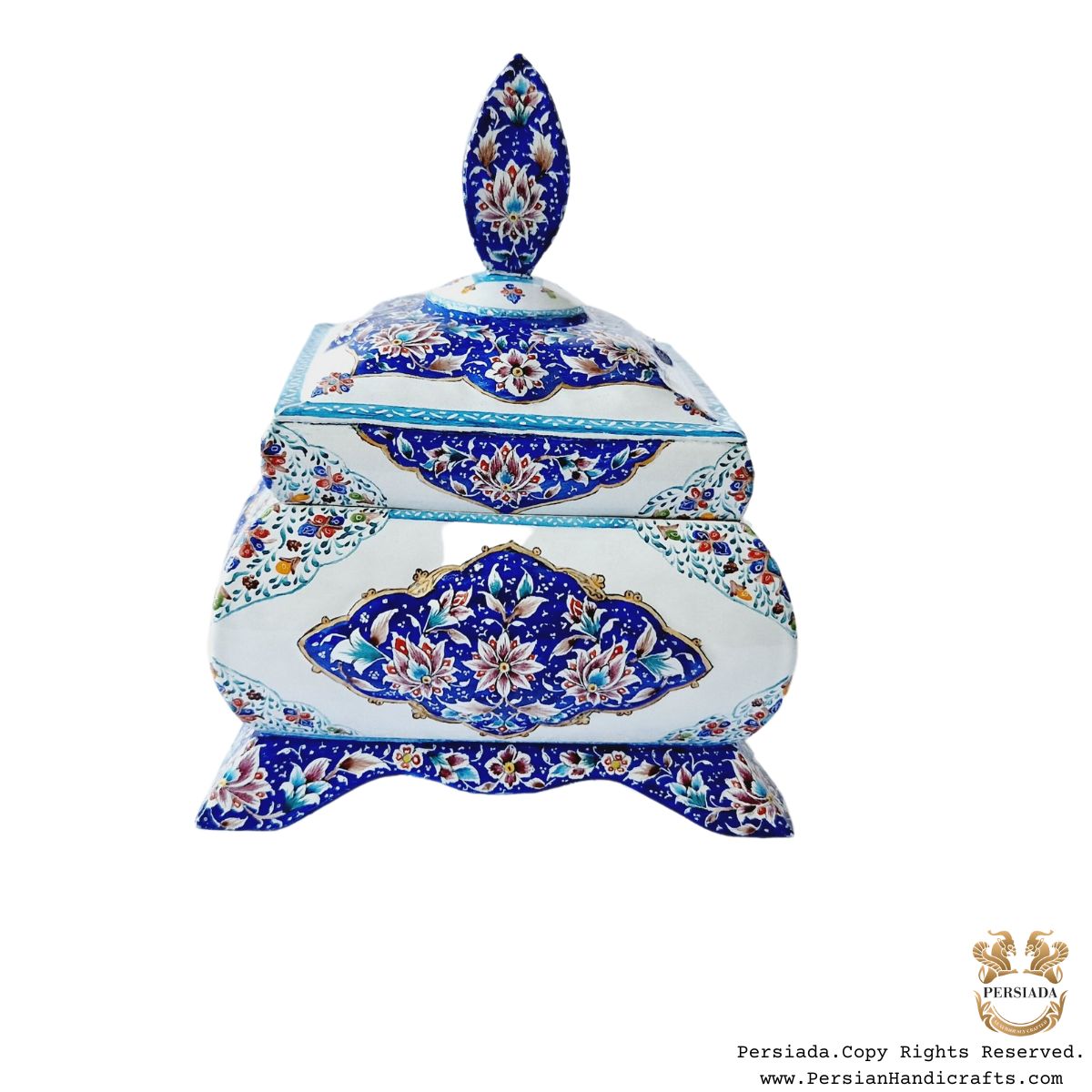 Jewelry Coffee Table Box Handmade Minakari | HE7302-Persian Handicrafts