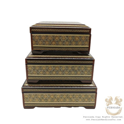 Jewellery Box Set | Handmade Khatam Marquetry | HKH8002 Jewellery Box Set | Handmade Khatam Marquetry | HKH8002