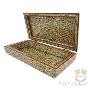 Luxury Jewelry Storage | In/Out Khatam Marquetry | HKH8004-Persian Handicrafts