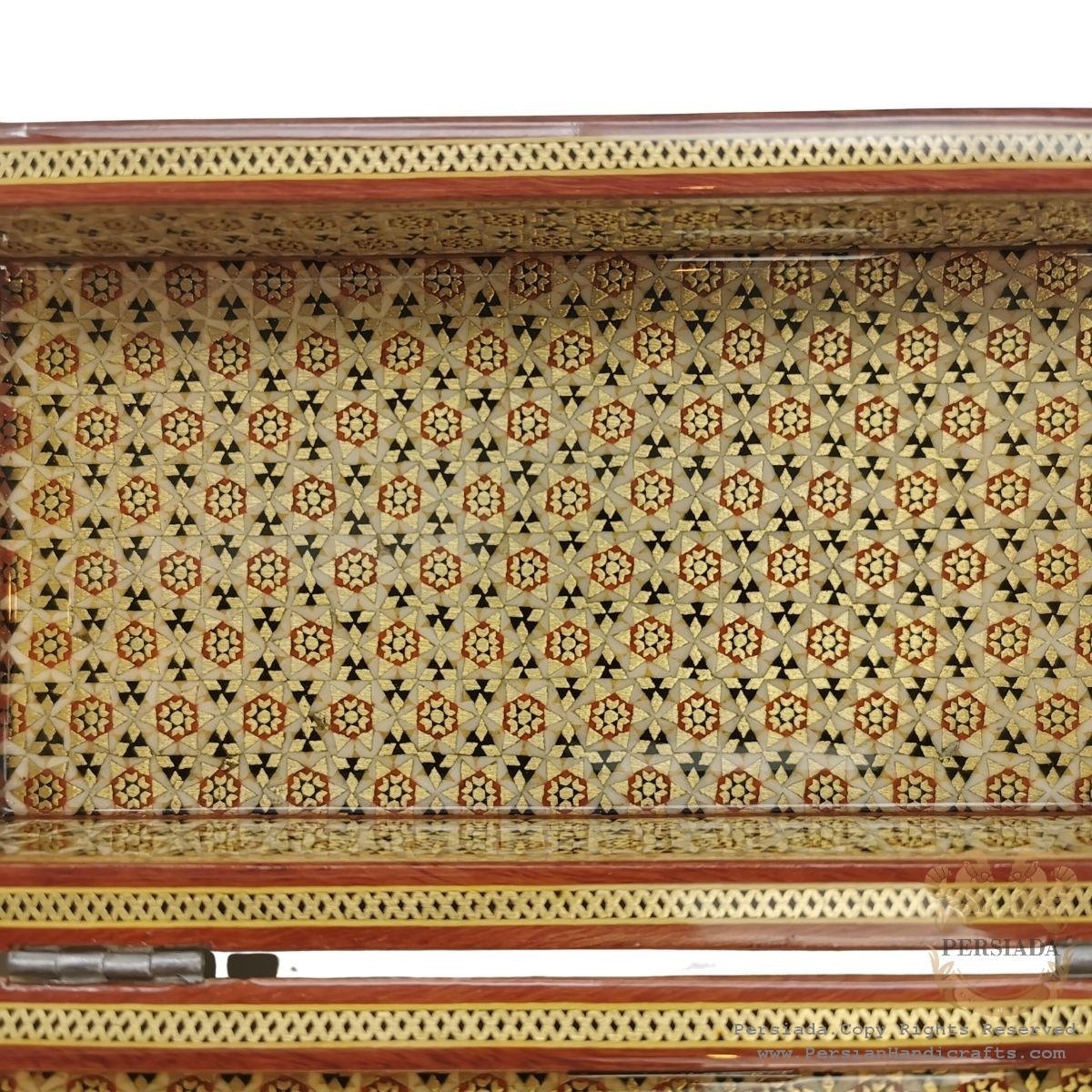 Luxury Jewelry Storage | In/Out Khatam Marquetry | HKH8004-Persian Handicrafts