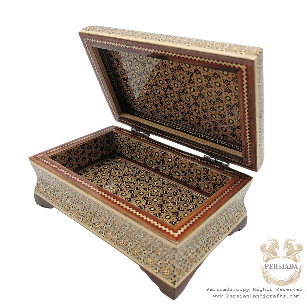 Accessories Box Set | In/Out Khatam Marquetry | HKH8005-Persian Handicrafts