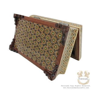Accessories Box Set | In/Out Khatam Marquetry | HKH8005-Persian Handicrafts