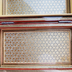 Wooden Storage Box | In/Out Khatam Marquetry w Miniature | HKH8008