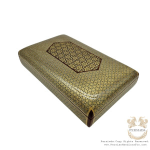 Exquisite Wooden Collectible Storage Box  | In & Out Khatam Marquetry | HKH8015-Persian Handicrafts