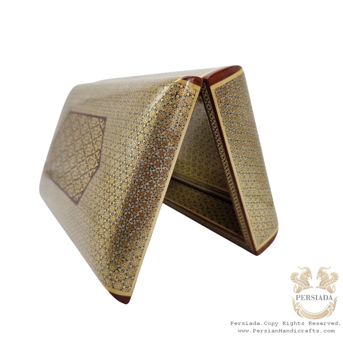 Exquisite Wooden Collectible Storage Box  | In & Out Khatam Marquetry | HKH8015-Persian Handicrafts