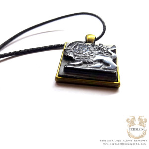Lion and Sun Necklace | PHA2002 -Persian Handicrafts