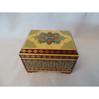 Wood and Copper Inlaying Jewelry Box - HI1011