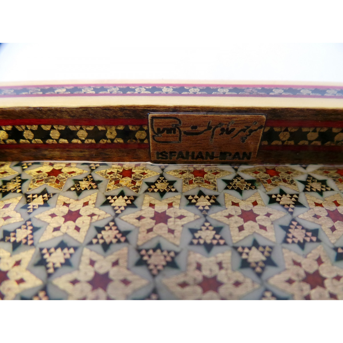 Wood and Copper Inlaying Jewelry Box - HI1011-Persian Handicrafts