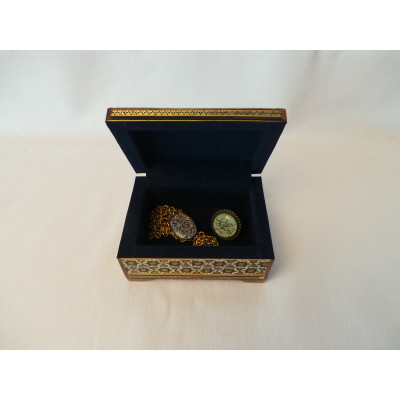 Wood and Copper Inlaying Jewelry Box - HI1012