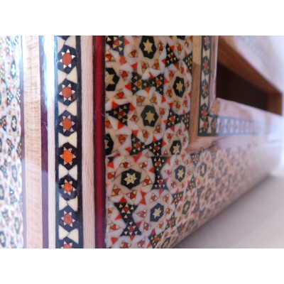 Khatam on Wood Tissue Box - HKH2046