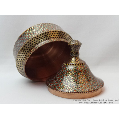 Khatam on Copper Candy Bowl Dish - HKH3003 Khatam on Copper Candy Bowl Dish - HKH3003