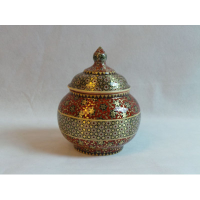 Khatam on Copper Sugar/Candy Bowl Dish - HKH3005