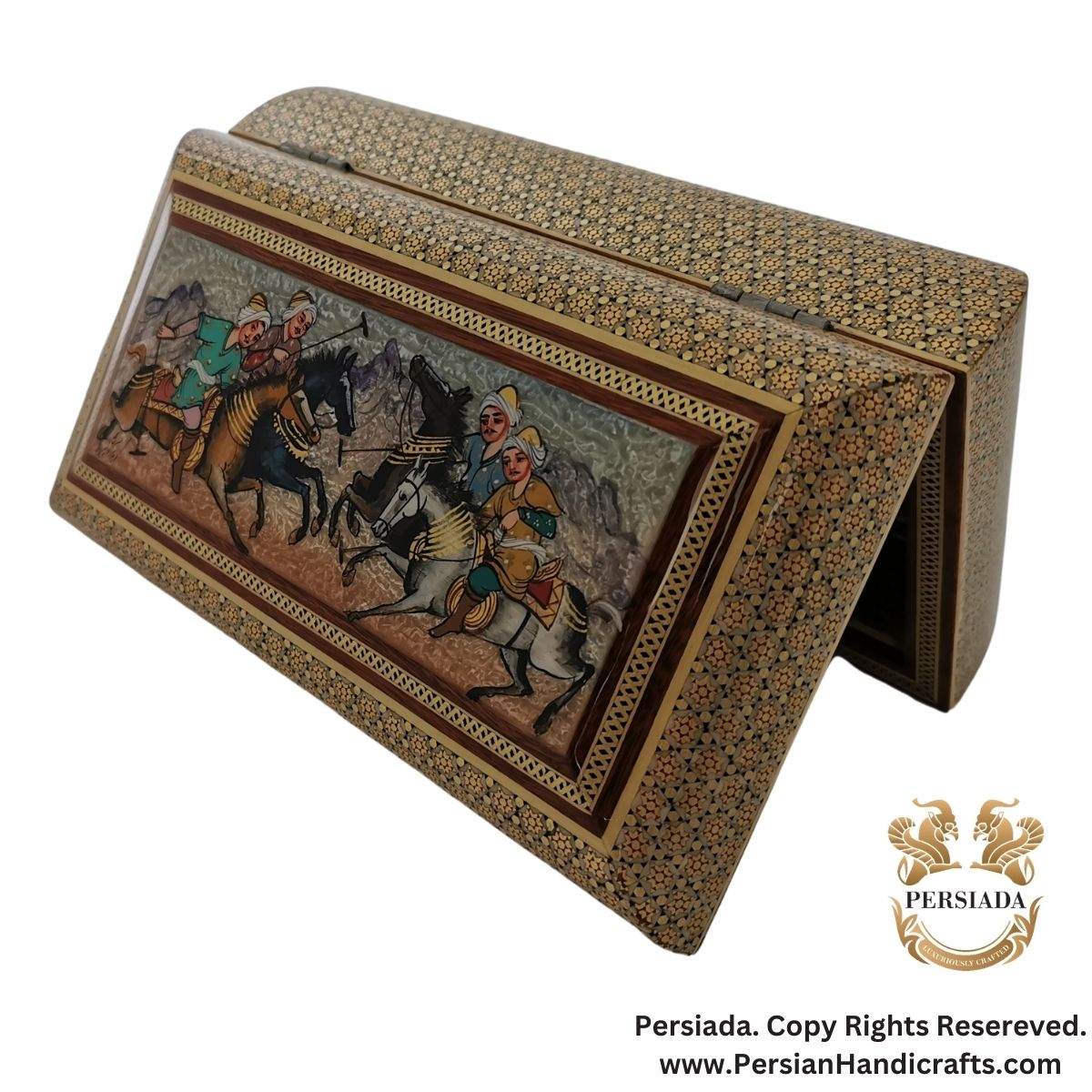 Unique Jewelry Box | Khatam Marquetry| HKH9003-Persiada Persian Handicrafts