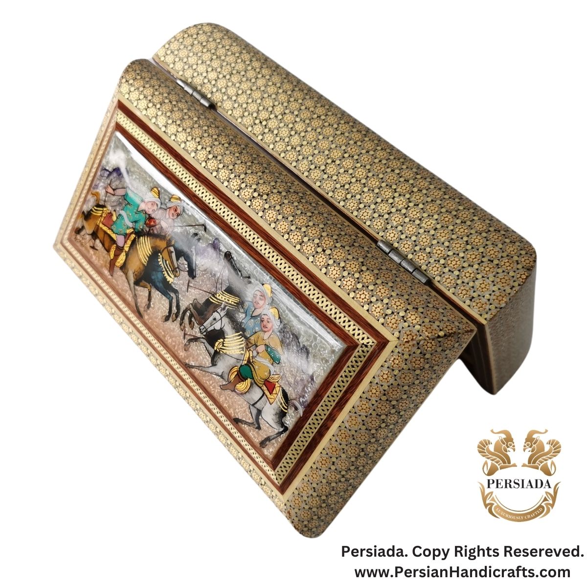 Unique Jewelry Box | Khatam Marquetry| HKH9003-Persiada Persian Handicrafts