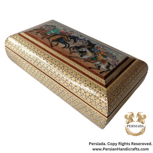 Unique Jewelry Box | Khatam Marquetry| HKH9003-Persiada Persian Handicrafts