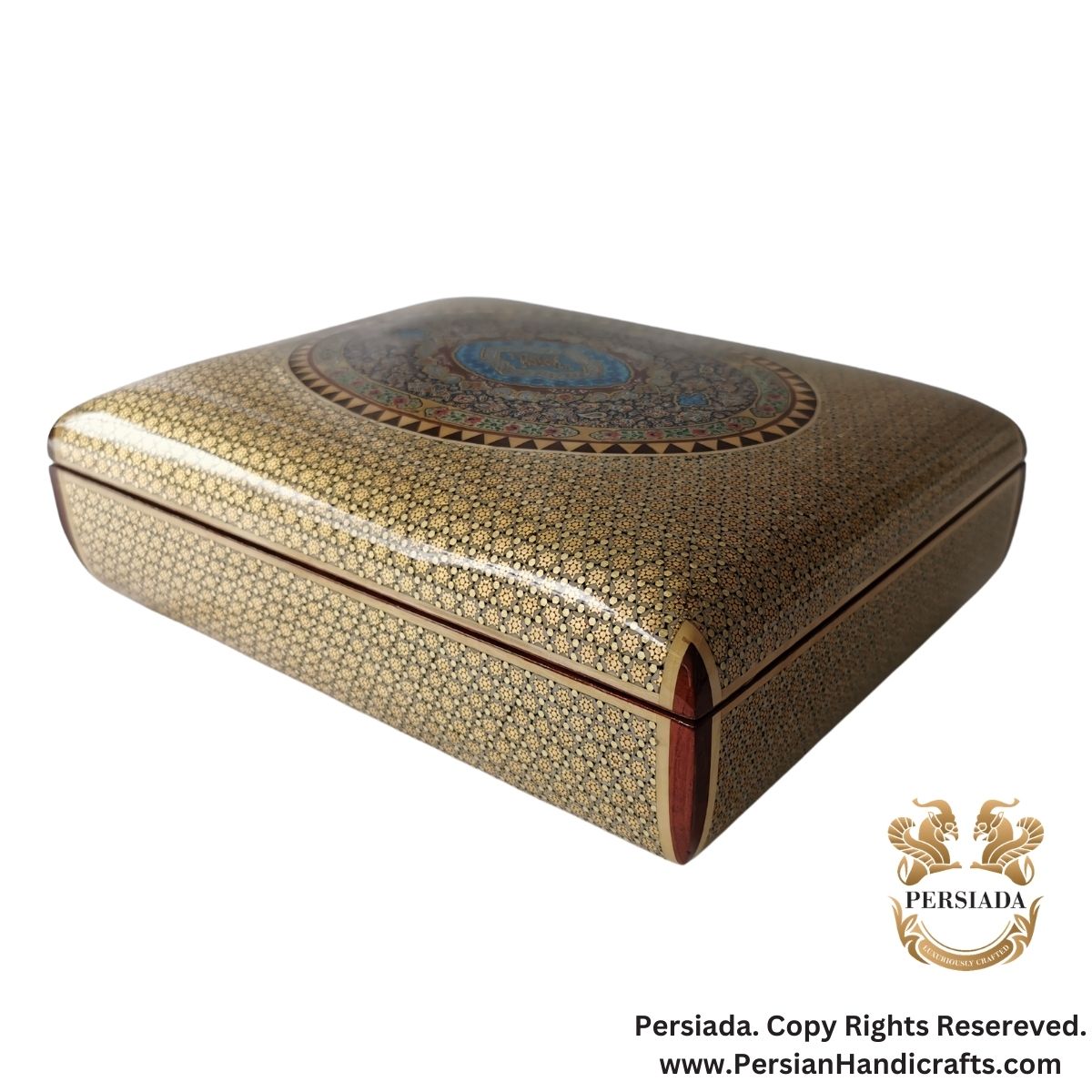 Elegant Jewelry Box | Khatam Marquetry| HKH9006-Persiada Persian Handicrafts