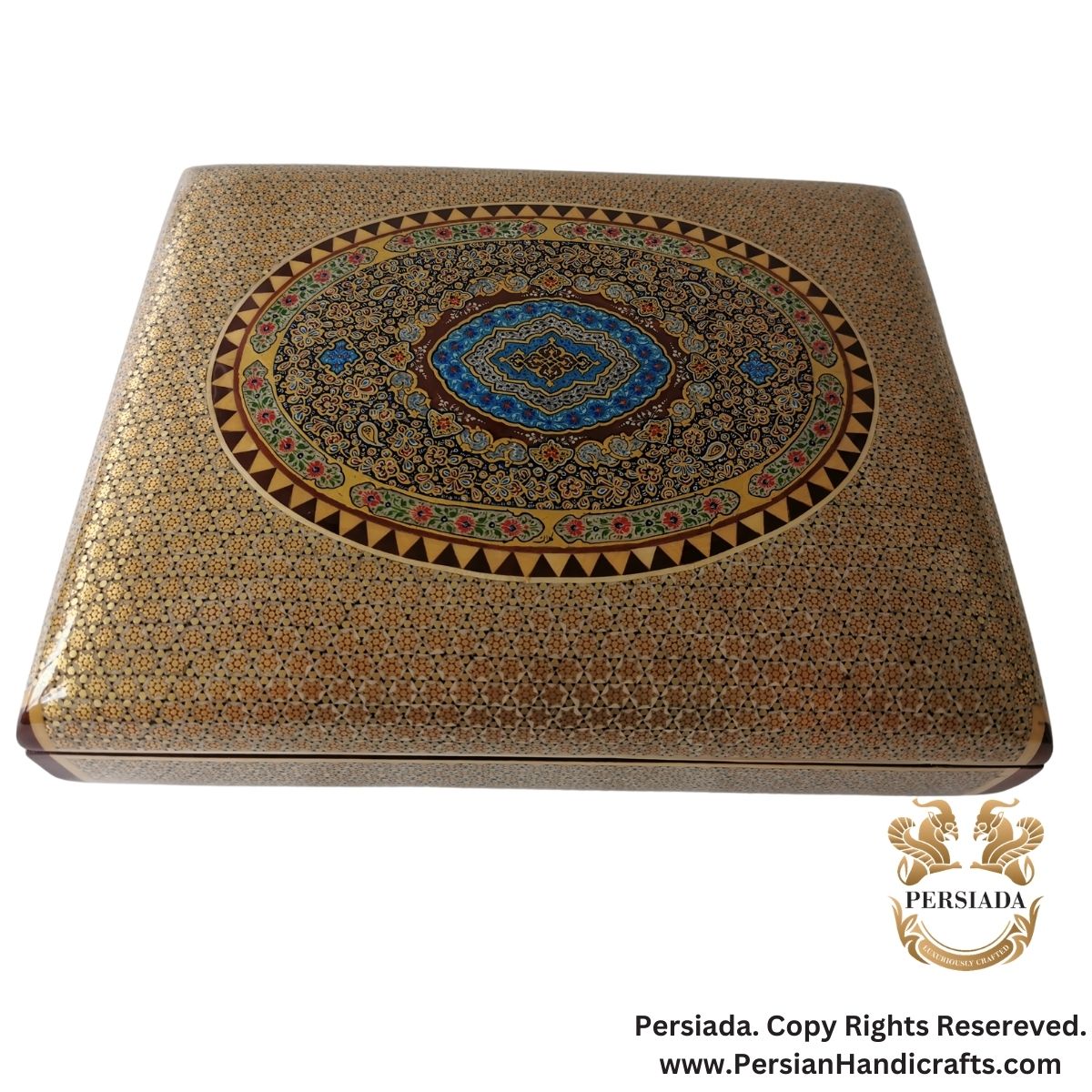 Elegant Jewelry Box | Khatam Marquetry| HKH9006-Persiada Persian Handicrafts