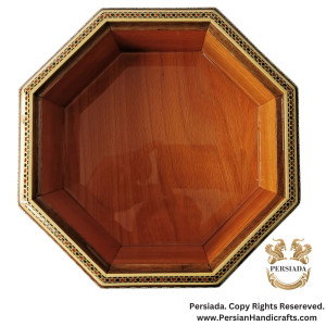 Octagonal Candy Dish  | Khatam Marquetry  | HKH9007-Persiada Persian Handicrafts