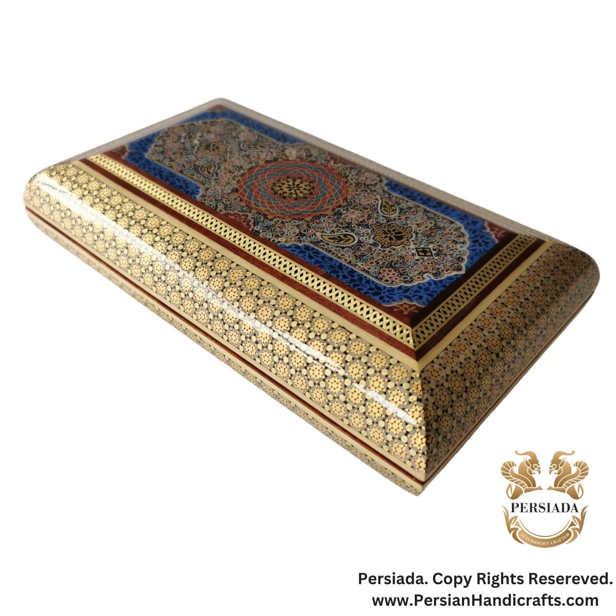 Delicate Jewelry Box | Khatam Marquetry| HKH9010-Persiada Persian Handicrafts