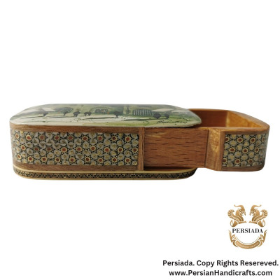 Unique Painted Jewelry Box | Khatam Marquetry | HKH9013