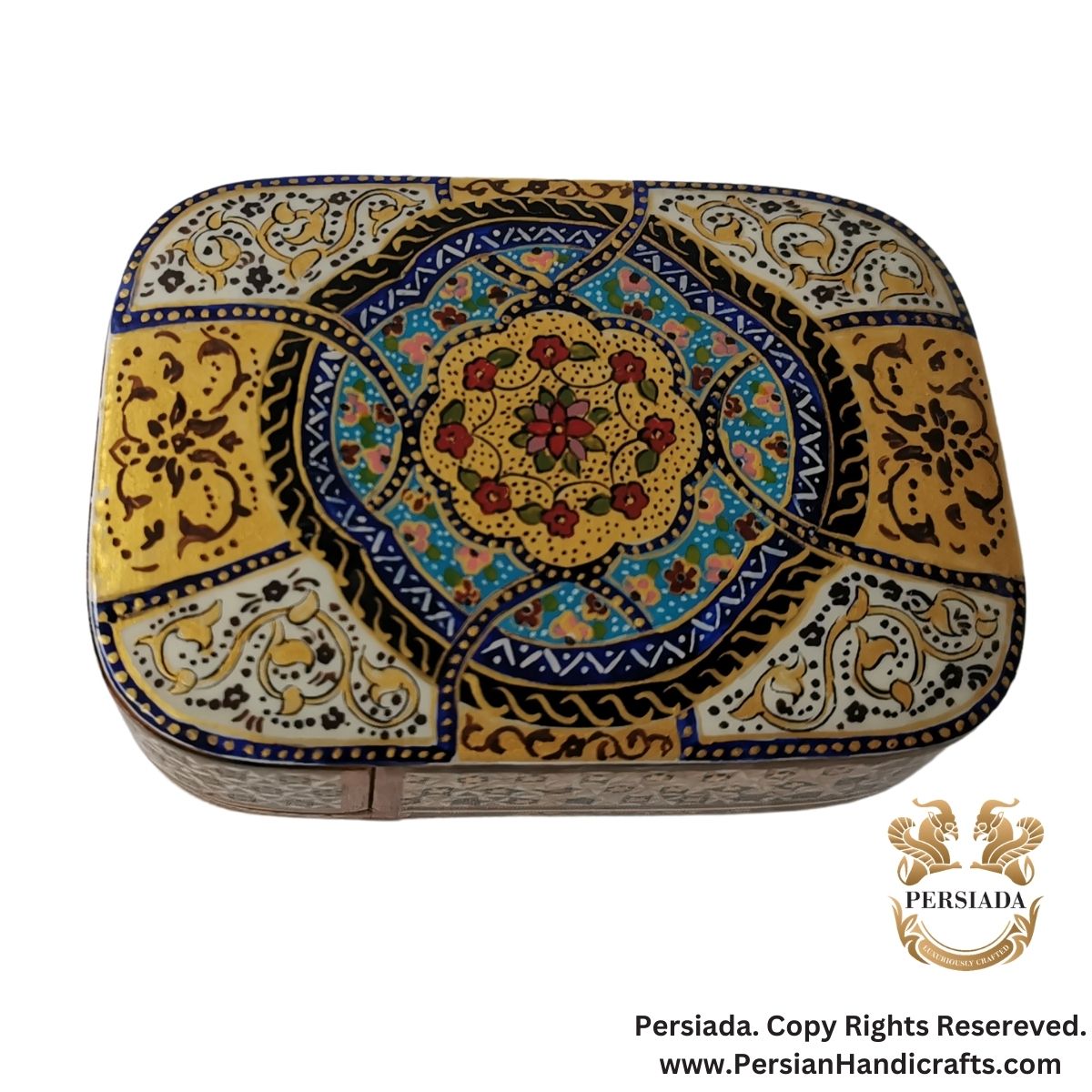 Delicate Jewelry Box | Khatam Marquetry | HKH9014-Persiada Persian Handicrafts