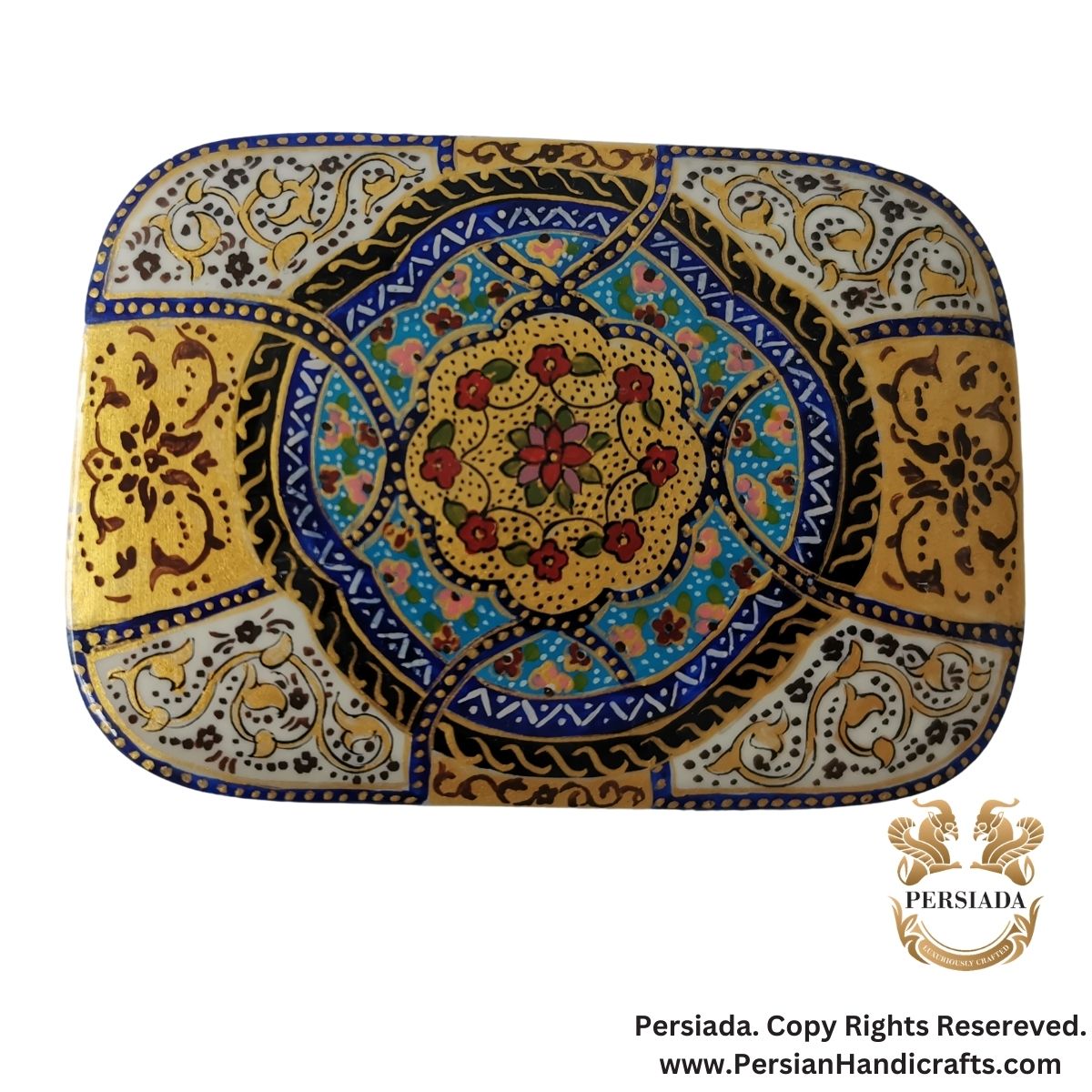 Delicate Jewelry Box | Khatam Marquetry | HKH9014-Persiada Persian Handicrafts