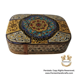 Delicate Jewelry Box | Khatam Marquetry | HKH9014-Persiada Persian Handicrafts