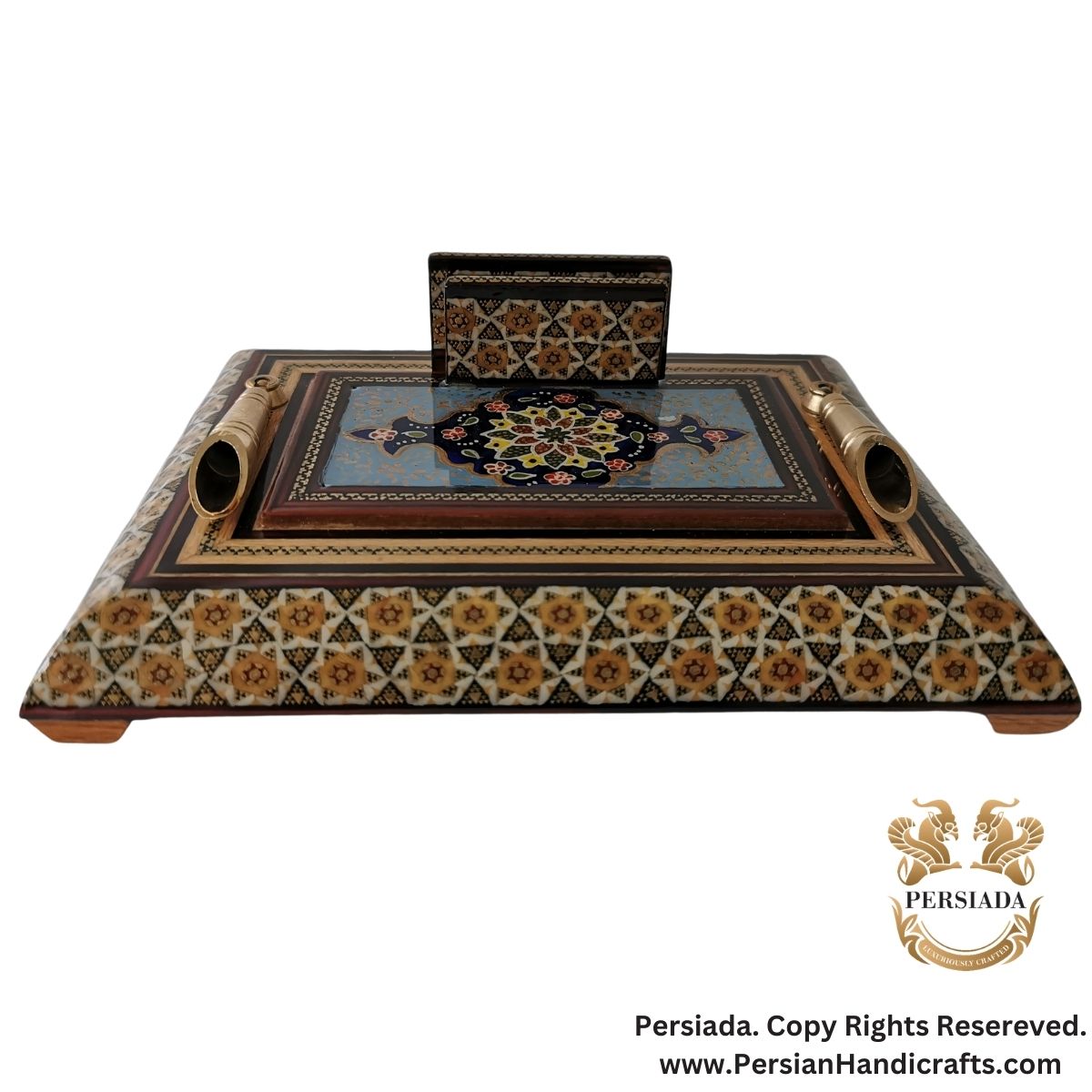 Classical Desk Penholder | Khatam Marquetry | HKH9016-Persiada Persian Handicrafts