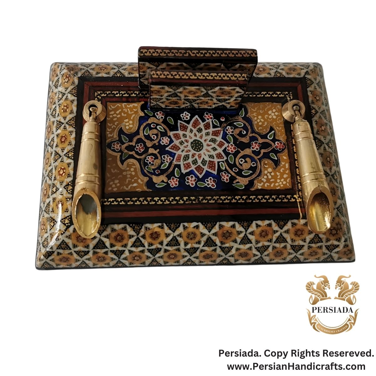 Classical Desk Penholder | Khatam Marquetry | HKH9017-Persiada Persian Handicrafts