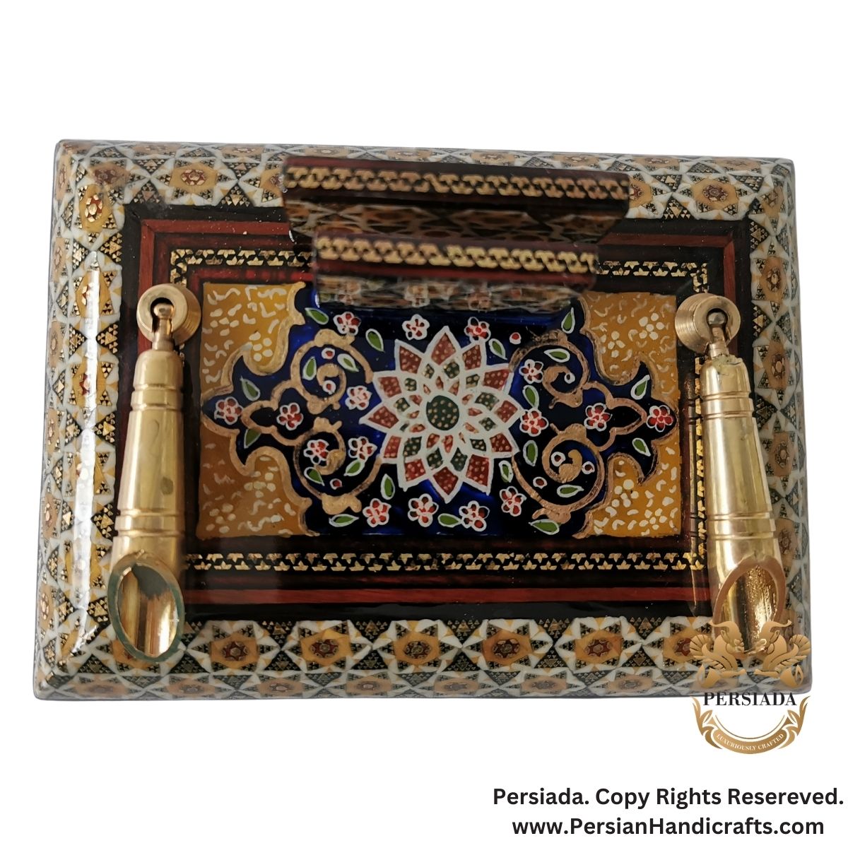 Classical Desk Penholder | Khatam Marquetry | HKH9017-Persiada Persian Handicrafts